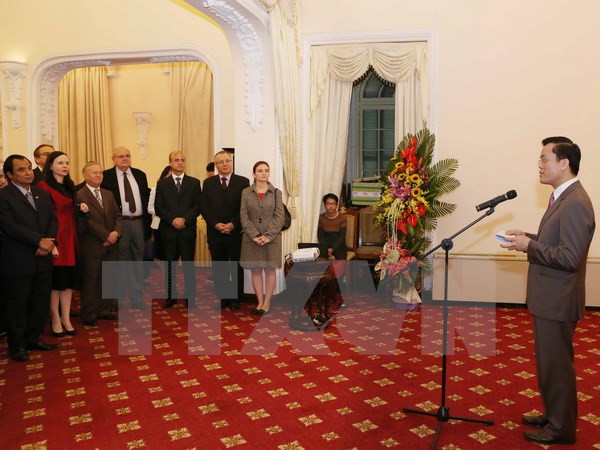 Cancillería vietnamita celebra encuentro con periodistas en ocasión del Tet ảnh 1 Cancillería vietnamita celebra encuentro con periodistas en ocasión del Tet ảnh 1