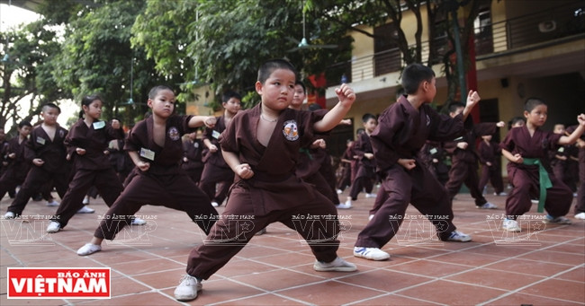 Clase de artes marciales en la pagoda Bang A ảnh 1 Clase de artes marciales en la pagoda Bang A ảnh 1
