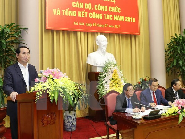 Presidente vietnamita pide mayor coordinación para éxito del APEC ảnh 1 Presidente vietnamita pide mayor coordinación para éxito del APEC ảnh 1