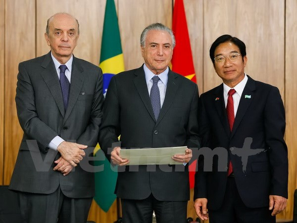 Brasil y Vietnam intensifican relaciones de colaboración  ảnh 1 Brasil y Vietnam intensifican relaciones de colaboración  ảnh 1