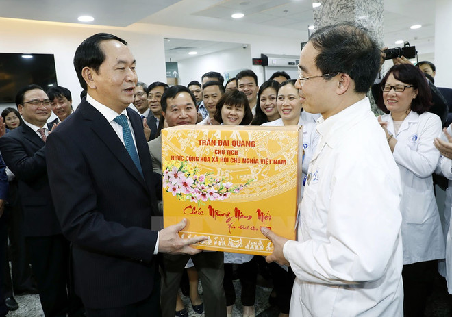 Presidente realiza visitas en momentos de transición a Nuevo Año Lunar ảnh 1 Presidente realiza visitas en momentos de transición a Nuevo Año Lunar ảnh 1