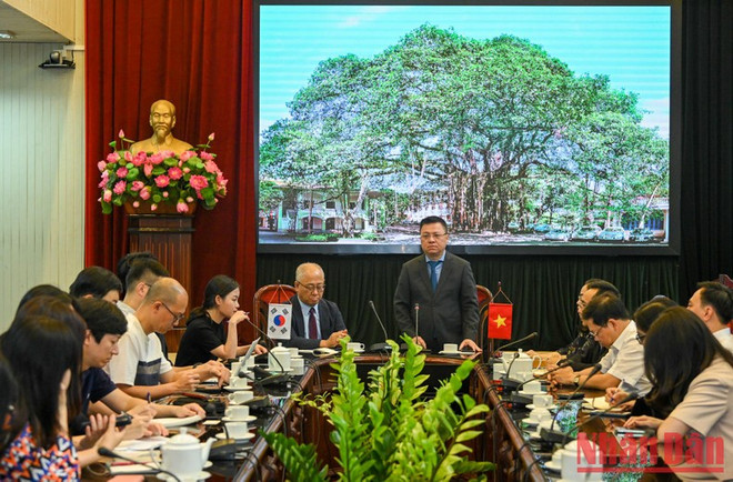 Periódico vietnamita Nhan Dan promueve cooperación con agencia sudcoreana ảnh 1 Periódico vietnamita Nhan Dan promueve cooperación con agencia sudcoreana ảnh 1