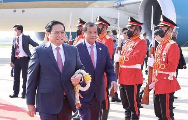 Premier vietnamita inicia visita oficial a Camboya ảnh 1