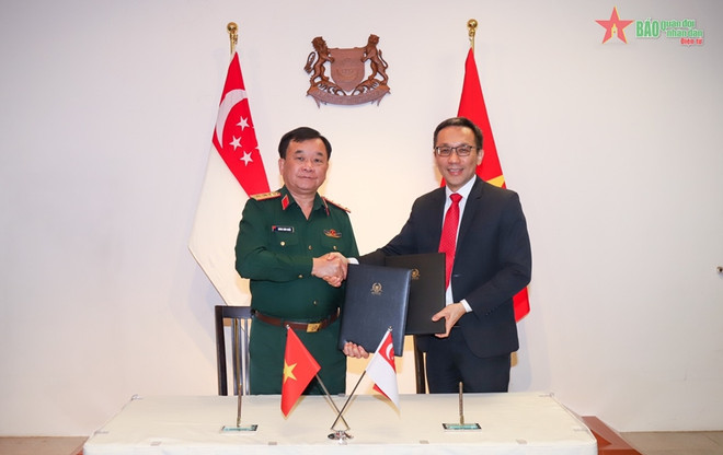 Vietnam estrecha cooperación en defensa con Singapur ảnh 1