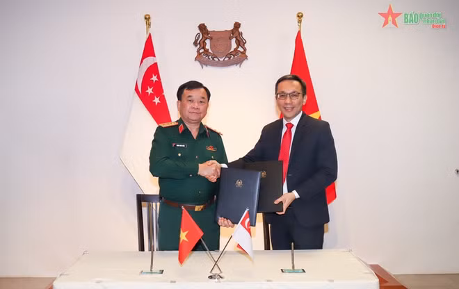 Vietnam estrecha cooperación en defensa con Singapur ảnh 1