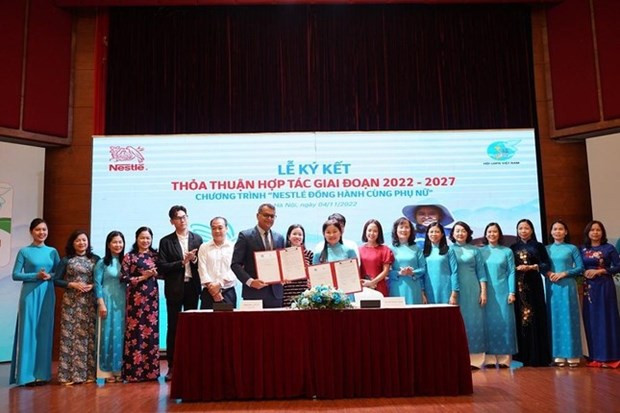 Nestlé y la Unión de Mujeres de Vietnam se asocian para apoyar a féminas ảnh 1 Nestlé y la Unión de Mujeres de Vietnam se asocian para apoyar a féminas ảnh 1