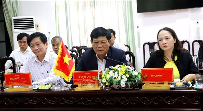 Localidades de Vietnam y Laos intercambian experiencias en trabajo del Frente ảnh 1 Localidades de Vietnam y Laos intercambian experiencias en trabajo del Frente ảnh 1