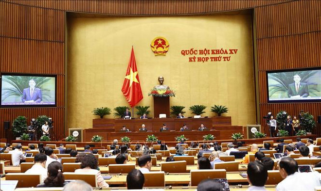 Parlamento vietnamita continúa debates sobre diversos proyectos de ley ảnh 1 Parlamento vietnamita continúa debates sobre diversos proyectos de ley ảnh 1