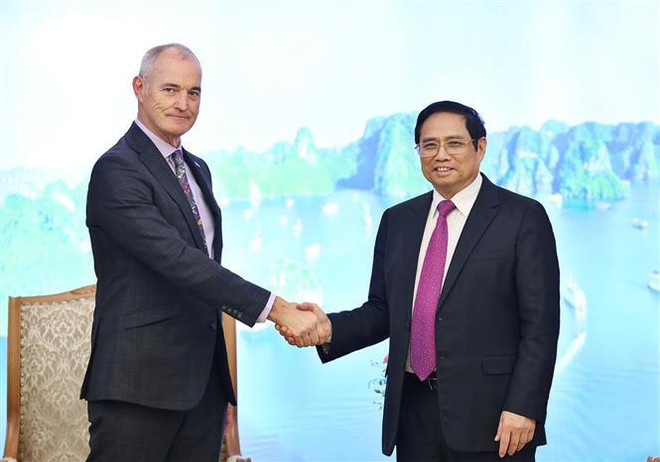 Primer ministro vietnamita recibe a presidente de la Universidad RMIT ảnh 1 Primer ministro vietnamita recibe a presidente de la Universidad RMIT ảnh 1
