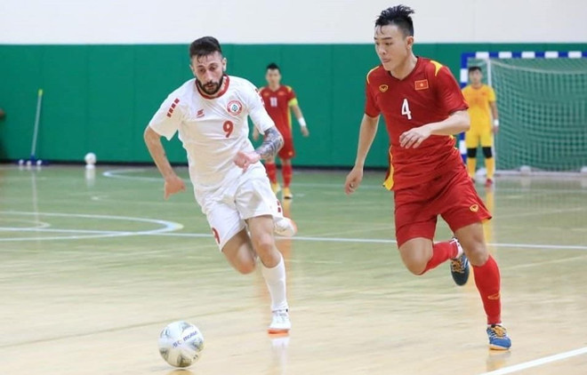 Selección de futsal de Vietnam empata sin goles ante Líbano ảnh 1
