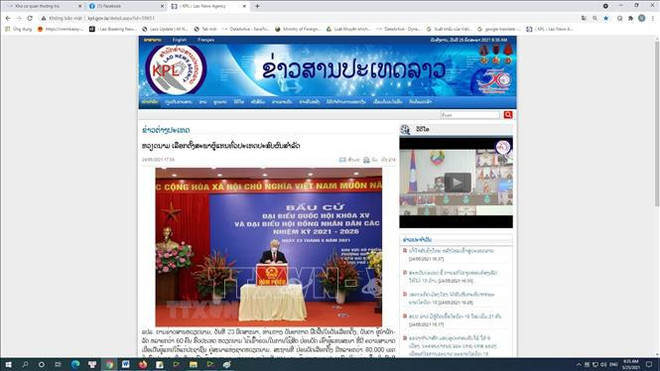 Periódicos laosianos destacan éxito de elecciones legislativas de Vietnam ảnh 1 Periódicos laosianos destacan éxito de elecciones legislativas de Vietnam ảnh 1