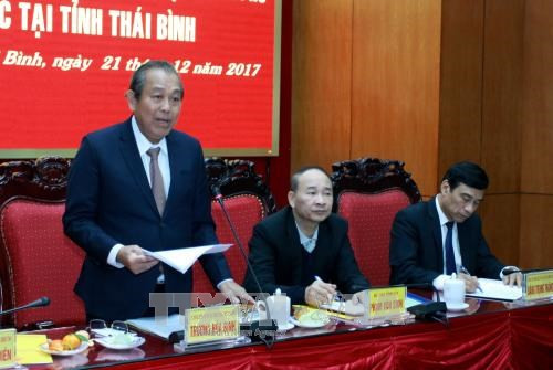 Vicepremier de Vietnam revisa desarrollo socioeconómico de provincia norteña ảnh 1 Vicepremier de Vietnam revisa desarrollo socioeconómico de provincia norteña ảnh 1