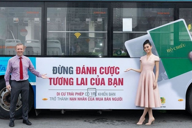 Miss vietnamitas responden al Día Nacional contra la Trata de Personas ảnh 1 Miss vietnamitas responden al Día Nacional contra la Trata de Personas ảnh 1