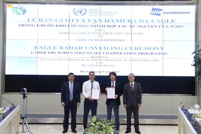 En funcionamiento radar de banda X para alerta temprana de fuertes lluvias en Hanoi ảnh 1 En funcionamiento radar de banda X para alerta temprana de fuertes lluvias en Hanoi ảnh 1