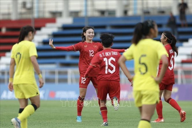 Fútbol femenino de Vietnam obtiene primer logro alentador en SEA Games 32 ảnh 1 Fútbol femenino de Vietnam obtiene primer logro alentador en SEA Games 32 ảnh 1