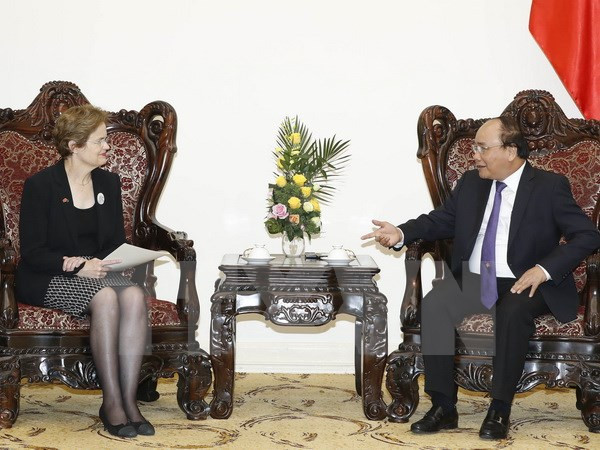 Premier de Vietnam recibe a enviada especial del jefe de gobierno australiano ảnh 1