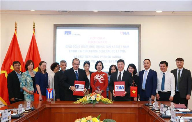 Agencias noticiosas de Vietnam y Cuba trabajan juntas por conservar relaciones ảnh 3 Agencias noticiosas de Vietnam y Cuba trabajan juntas por conservar relaciones ảnh 3