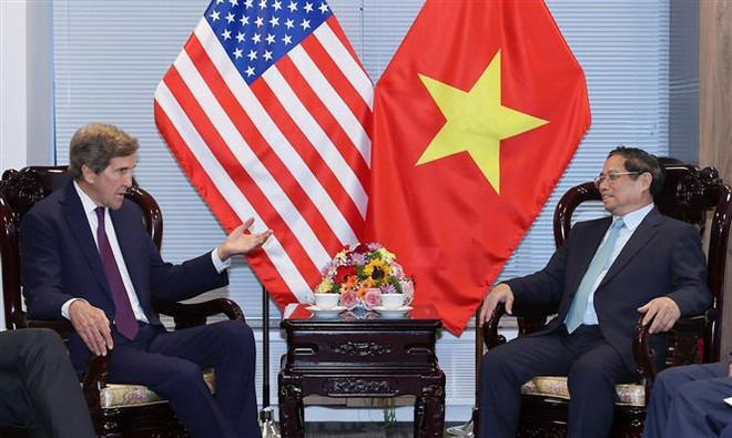 Primer ministro recibe al enviado especial del Presidente de EE.UU. para el Clima ảnh 1 Primer ministro recibe al enviado especial del Presidente de EE.UU. para el Clima ảnh 1