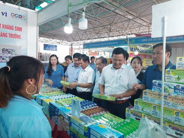Hanoi lanza semana de promoción de OCOP y productos agrícolas ảnh 1 Hanoi lanza semana de promoción de OCOP y productos agrícolas ảnh 1