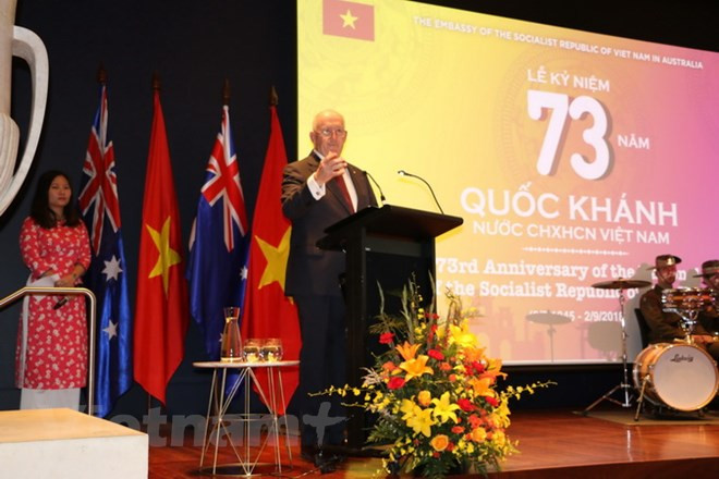 Vietnamitas en Japón y Australia conmemoran Día Nacional ảnh 1 Vietnamitas en Japón y Australia conmemoran Día Nacional ảnh 1