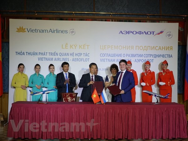Vietnam Airlines fomenta cooperación con aerolínea rusa Aeroflot ảnh 1 Vietnam Airlines fomenta cooperación con aerolínea rusa Aeroflot ảnh 1