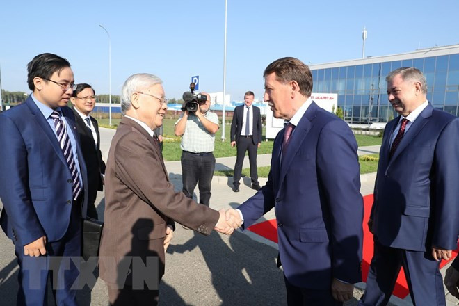 Dirigente partidista de Vietnam visita provincia rusa Kaluga ảnh 1 Dirigente partidista de Vietnam visita provincia rusa Kaluga ảnh 1