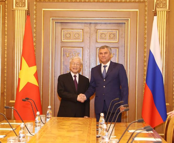 Presidente de Duma Estatal de Rusia destaca visita de dirigente partidista vietnamita ảnh 1 Presidente de Duma Estatal de Rusia destaca visita de dirigente partidista vietnamita ảnh 1