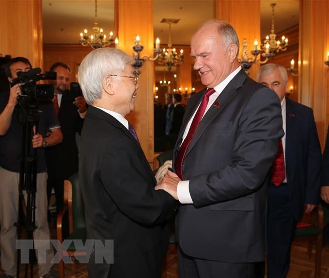Rusia es socio de mayor prioridad de Vietnam, afirma máximo dirigente partidista ảnh 1 Rusia es socio de mayor prioridad de Vietnam, afirma máximo dirigente partidista ảnh 1