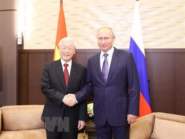 Máximo dirigente partidista de Vietnam concluye visita a Rusia ảnh 1 Máximo dirigente partidista de Vietnam concluye visita a Rusia ảnh 1