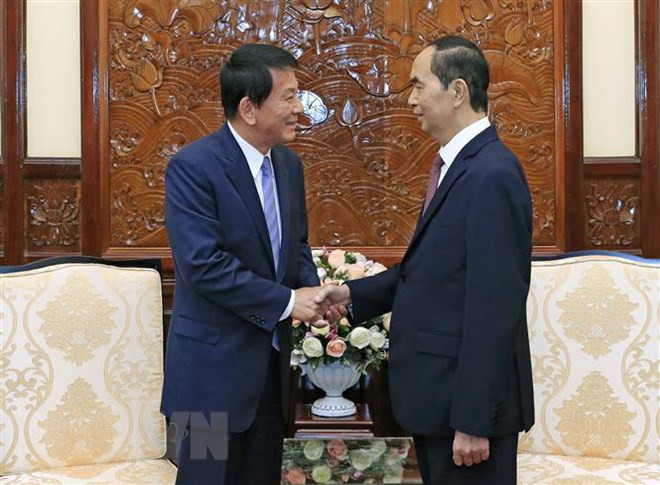 Presidente Dai Quang destaca aportes del embajador especial Vietnam- Japón al fomento de lazos binacionales ảnh 1 Presidente Dai Quang destaca aportes del embajador especial Vietnam- Japón al fomento de lazos binacionales ảnh 1