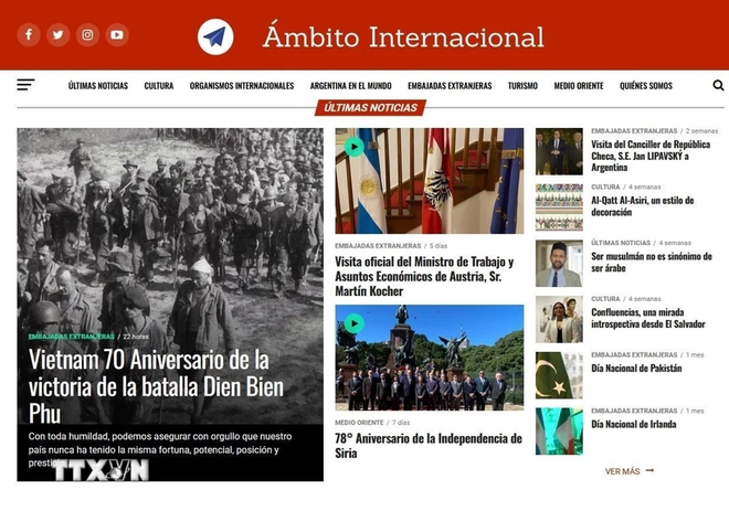 Prensa argentina resalta significado perdurable de victoria de Dien Bien Phu ảnh 1 Prensa argentina resalta significado perdurable de victoria de Dien Bien Phu ảnh 1