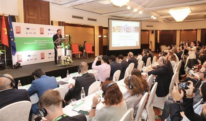 Nuevas oportunidades de cooperación entre empresas de Vietnam y la Unión Europea ảnh 1 Nuevas oportunidades de cooperación entre empresas de Vietnam y la Unión Europea ảnh 1