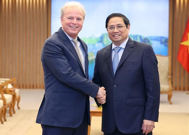 Primer ministro vietnamita recibe al director ejecutivo del Banco Mundial ảnh 1 Primer ministro vietnamita recibe al director ejecutivo del Banco Mundial ảnh 1