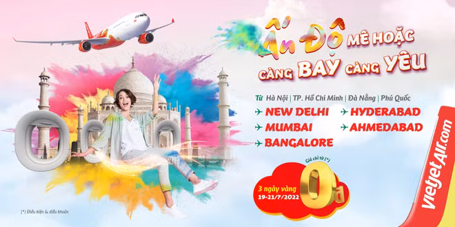 Vietjet ofrece boletos con precios atractivos a la India ảnh 2