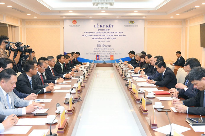 Vietnam y Laos firman acuerdo de cooperación en sector de construcción ảnh 1 Vietnam y Laos firman acuerdo de cooperación en sector de construcción ảnh 1
