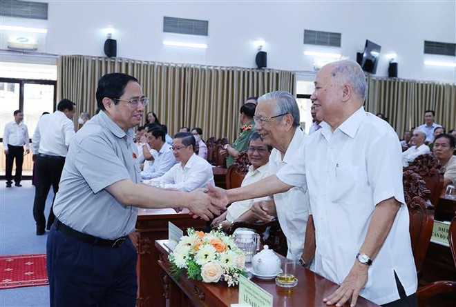 Premier vietnamita dialoga con votantes de ciudad de Can Tho ảnh 1 Premier vietnamita dialoga con votantes de ciudad de Can Tho ảnh 1