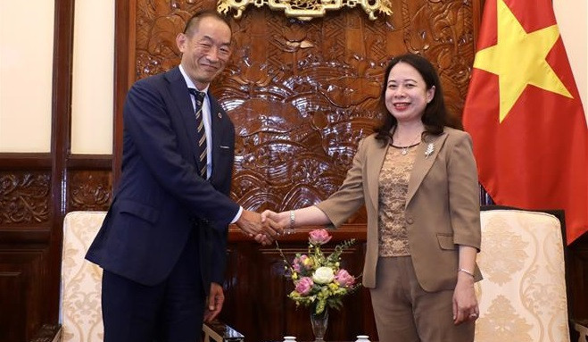 Vicepresidenta de Vietnam recibe a alto funcionario de OMS ảnh 1 Vicepresidenta de Vietnam recibe a alto funcionario de OMS ảnh 1