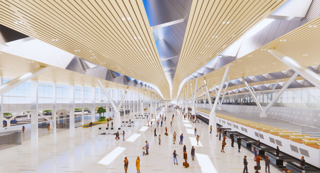 Nueva terminal T3 del aeropuerto Tan Son Nhat adoptará forma de Ao Dai ảnh 1 Nueva terminal T3 del aeropuerto Tan Son Nhat adoptará forma de Ao Dai ảnh 1