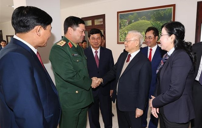Secretario general del PCV visita provincia de Thai Nguyen ảnh 1 Secretario general del PCV visita provincia de Thai Nguyen ảnh 1