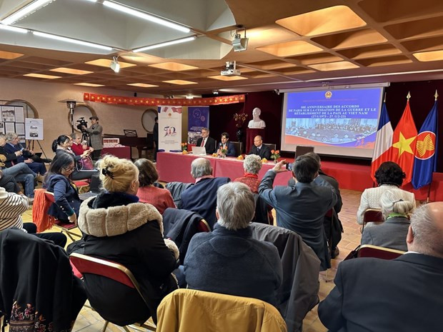 Conmemoran en Francia aniversario 50 de la firma del Acuerdo de París ảnh 3 Conmemoran en Francia aniversario 50 de la firma del Acuerdo de París ảnh 3