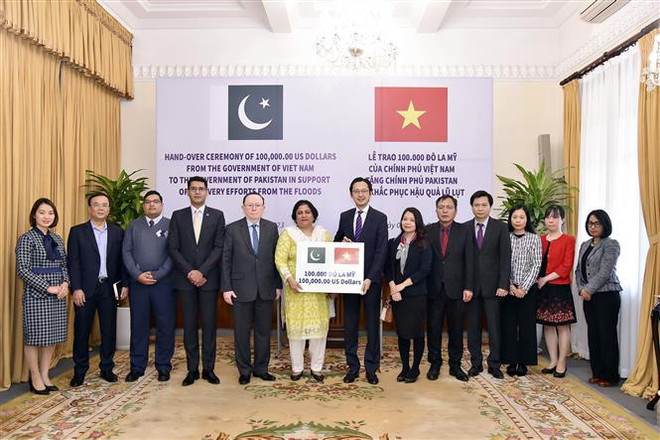 Vietnam apoya a Pakistán para superar secuelas de inundaciones ảnh 1 Vietnam apoya a Pakistán para superar secuelas de inundaciones ảnh 1