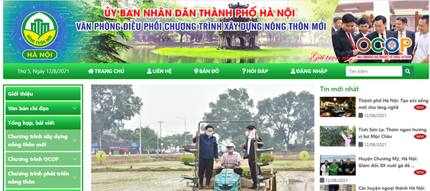 Lanzan sitio web de Hanoi sobre programa "Cada comuna, un producto" ảnh 1 Lanzan sitio web de Hanoi sobre programa "Cada comuna, un producto" ảnh 1