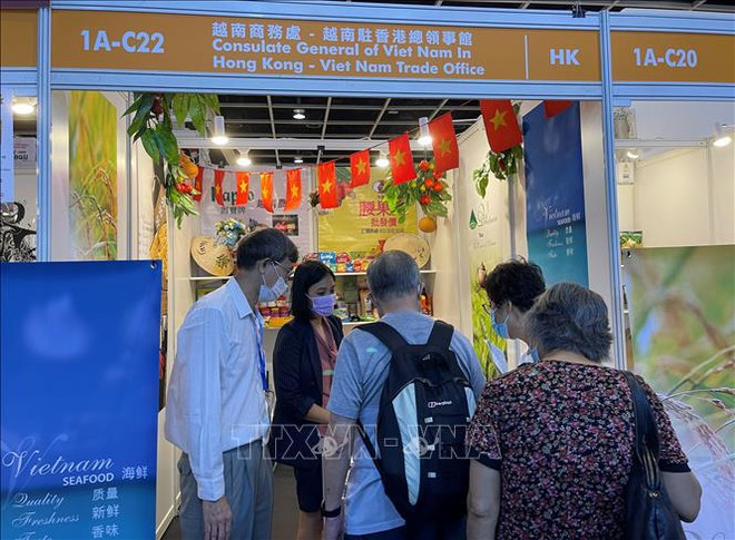 Presentan productos vietnamitas en Exposición alimentaria de Hong Kong 2021 ảnh 1 Presentan productos vietnamitas en Exposición alimentaria de Hong Kong 2021 ảnh 1