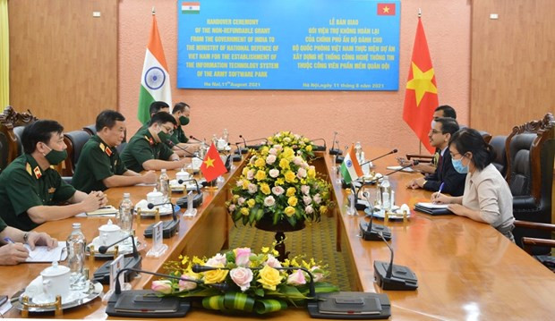 India ayuda al Ministerio de Defensa de Vietnam a construir sistema de tecnología de la información ảnh 1