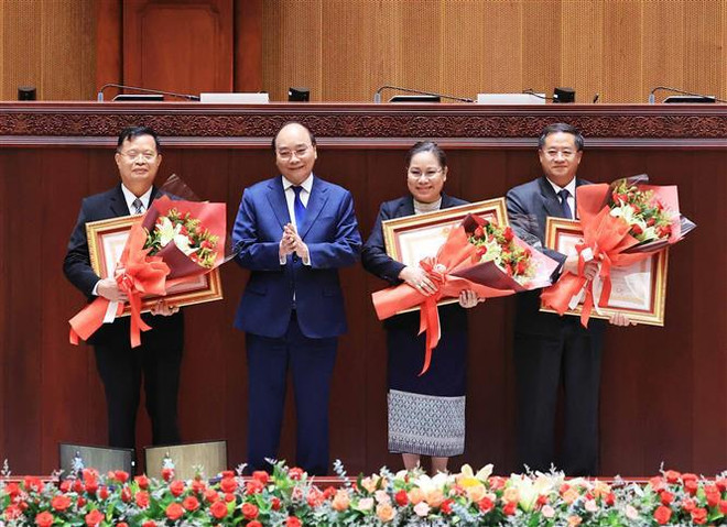 Vietnam concede gran importancia a nexos con Laos, según presidente Nguyen Xuan Phuc ảnh 5 Vietnam concede gran importancia a nexos con Laos, según presidente Nguyen Xuan Phuc ảnh 5