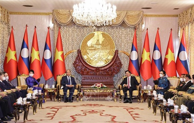 Visita de presidente vietnamita a Laos fomenta relaciones tradicionales bilaterales, afirma vicecanciller ảnh 1 Visita de presidente vietnamita a Laos fomenta relaciones tradicionales bilaterales, afirma vicecanciller ảnh 1