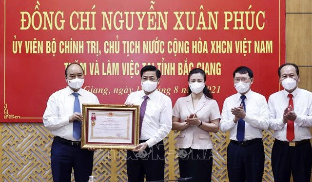 Enaltecen a provincia vietnamita de Bac Giang por logros en lucha antipandémica ảnh 1 Enaltecen a provincia vietnamita de Bac Giang por logros en lucha antipandémica ảnh 1