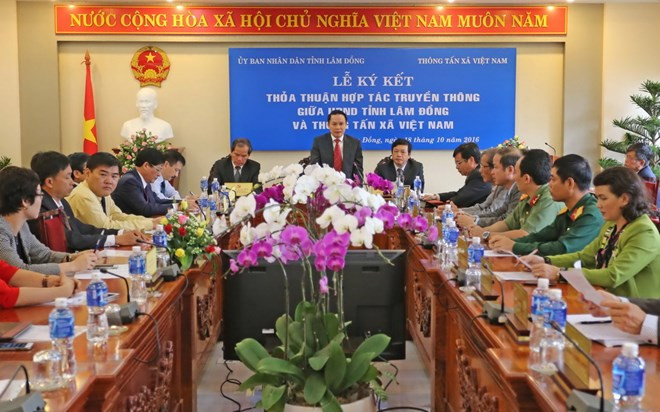 VNA firma acuerdo de cooperación informativa con provincia de Lam Dong ảnh 1 VNA firma acuerdo de cooperación informativa con provincia de Lam Dong ảnh 1