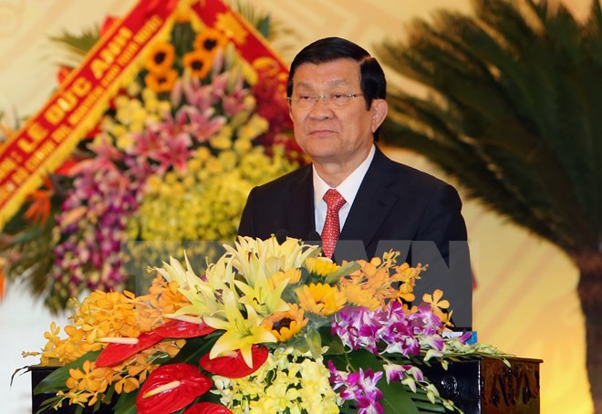 Presidente vietnamita asiste a la asamblea partidista de Thanh Hoa ảnh 1