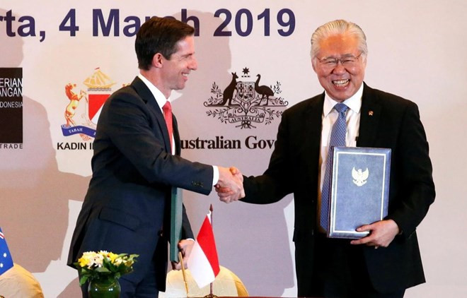 Firman Indonesia y Australia nuevo Acuerdo Integral de Asociación Económica ảnh 1 Firman Indonesia y Australia nuevo Acuerdo Integral de Asociación Económica ảnh 1